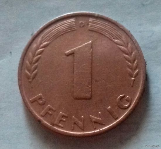 1 пфенниг, Германия 1950 D