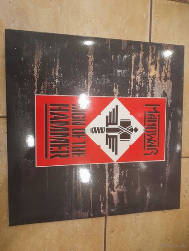 MANOWAR "SIGN OF THE HAMMER" 1984/?  reissue LP E.U. 10 RECORDS 206639-620 --1 -  MINT