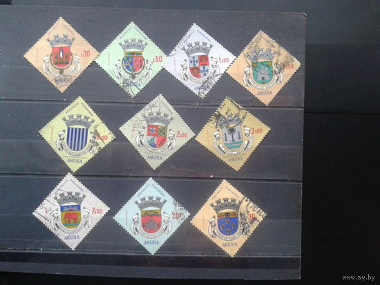 Ангола, колония Португалии, 1963. Гербы городов