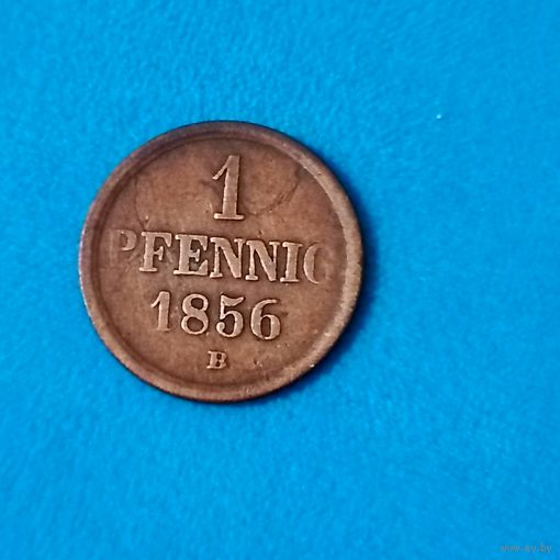 1 пфенниг(1856г.) Герцогство Брауншвейг.