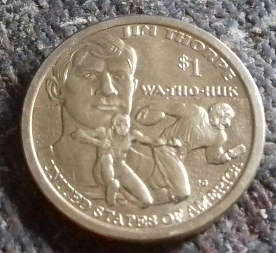 1 доллар США 2018 D, Джим Торп
