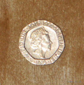 Британия 20 пенсов 2016 XF