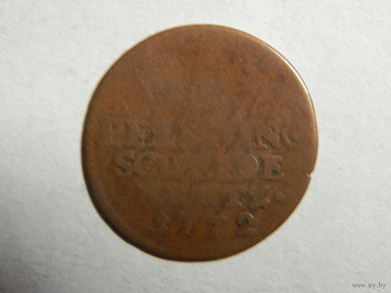 Брауншвейг 1 пфеннинг 1772г