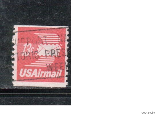 США-1973, (Мих.1125 С) , гаш. , Стандарт, Авиапочта (одиночка)