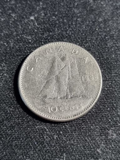 Канада 10 центов 1968