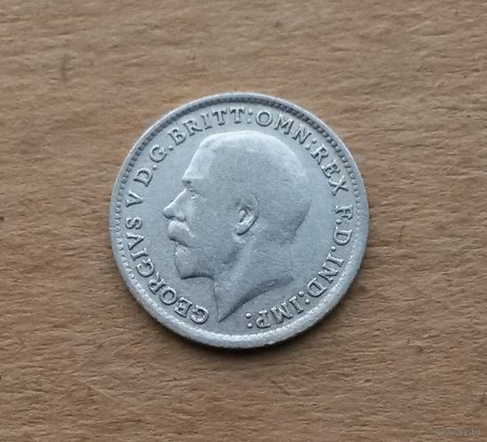 Великобритания, 3 пенса 1920 г., серебро 0.500, Георг V (1910-1936)