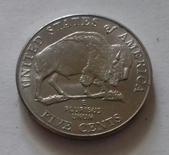 5 центов, США 2005 D, экспедиция Льюиса и Кларка, бизон