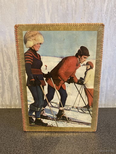 Шкатулка из открыток большая 70-е годы СССР