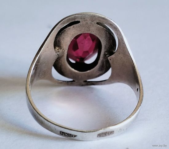 Серебрянное кольцо 875 пробы