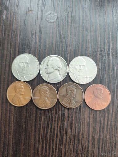 Лот Американских монет