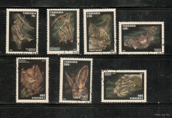 Танзания-1995(Мих.2086-2092)  гаш. ,  Фауна, Летучие мыши (полная серия)
