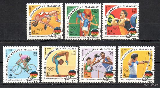 Олимпийские игры в Барселоне Мадагаскар 1992 год серия из 7 марок