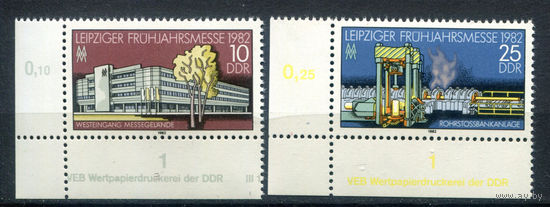 ГДР - 1982г. - Весенняя ярмарка в Лейпциге - полная серия, MNH [Mi 2683-2684] - 2 марки