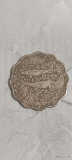 Багамы 10 цент 1985