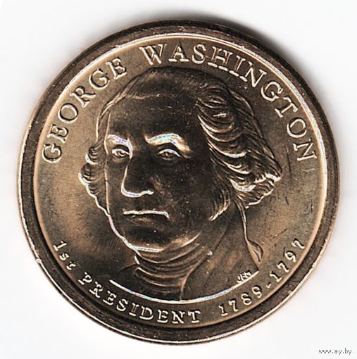1 доллар США 2007 год 1-й Президент Джордж Вашингтон двор Р _состояние aUNC