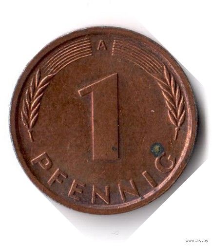 Германия. 1 пфенниг. 1991 A