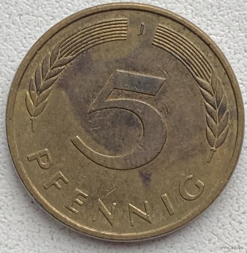 Германия 5 пфеннигов 1988 г. J
