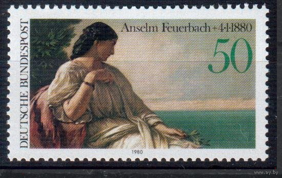 Германия. 1980 год. 100-летие со дня смерти Ансельма Фейербаха, художник Живопись **