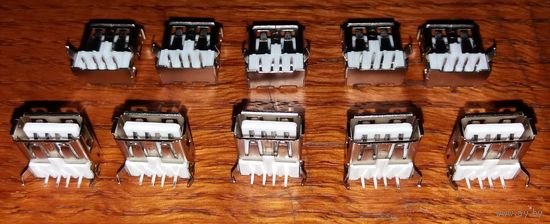 Разъем USB 2,0 типа А 4-конт.