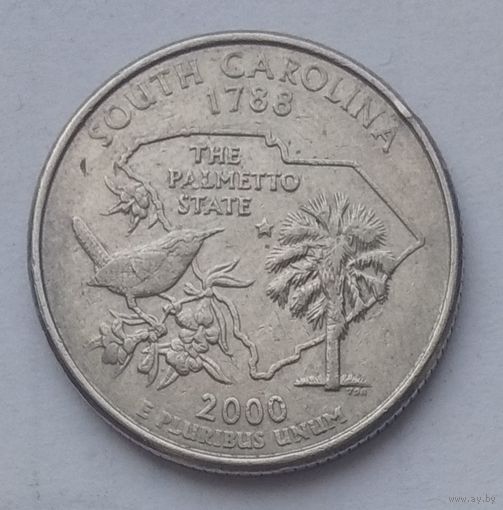 США 25 центов (квотер) 2000 г. D. Южная Каролина