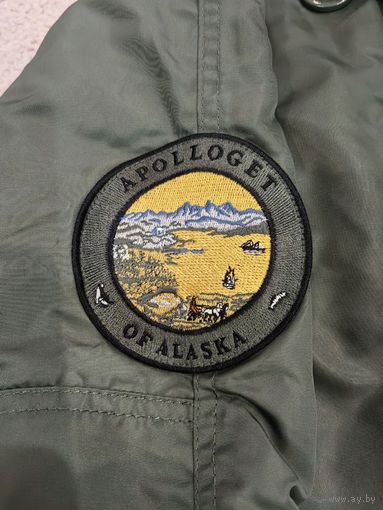 Куртка зимняя 48 р-р цвет ОЛИВА мужская APOLLOGEТ of ALASKA