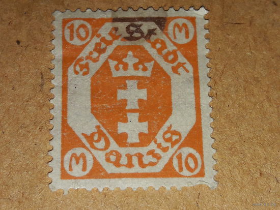 Германия Данциг 1921, 1922, 1923 Стандарты Герб Чистая марка