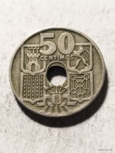 Испания 50 сентим 1949