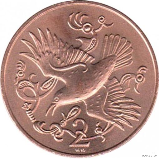 Остров Мэн 2 пенса 1980 UNC