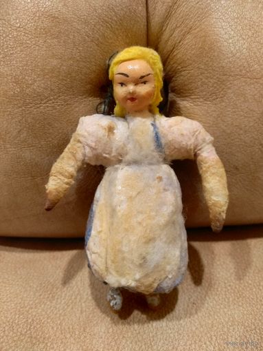 Ёлочная игрушка СССР вата папье маше золушка
