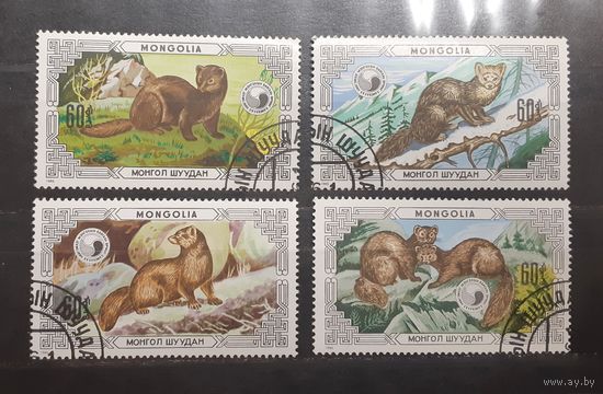 Монголия. 1986 год. Фауна. Пушные звери (614)