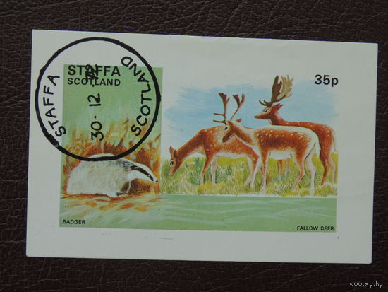 Шотландия 1972г. Фауна.