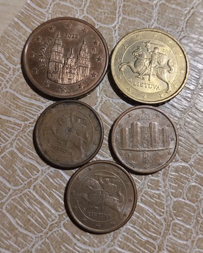 18 евроцентов. Сборный лот.