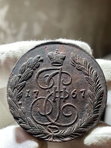 5 копеек 1767 ЕМ без МЦ.Кладовая.Состояние!