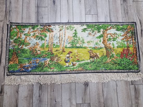 КОВРИК "КРАСНАЯ ШАПОЧКА".СССР.