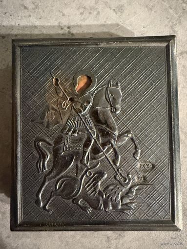 Икона Серебро 84 пробы - Георгий Победоносец. Распродажа коллекции!!!