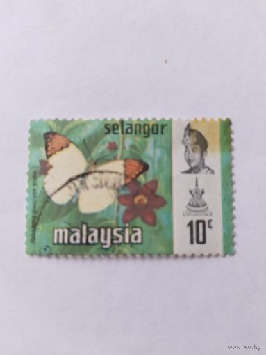 Малайзия (Селангор) 1971  бабочка