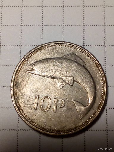 10 пенсов Ирландия 1999 год