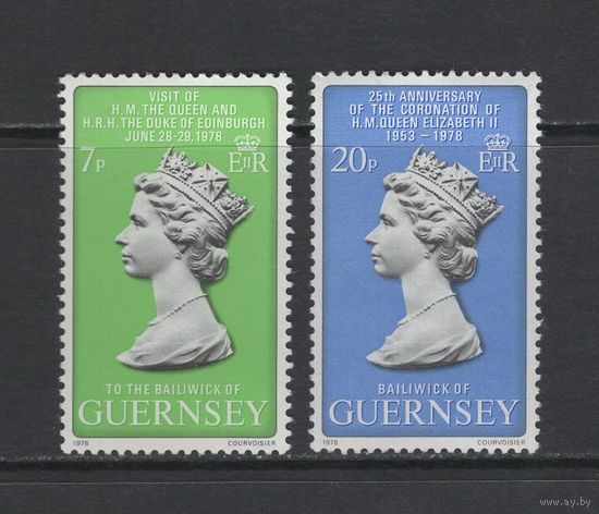 Монархия Остров Гернси 1978** Королевский визит, 25 лет коронации Королева Елизавета II