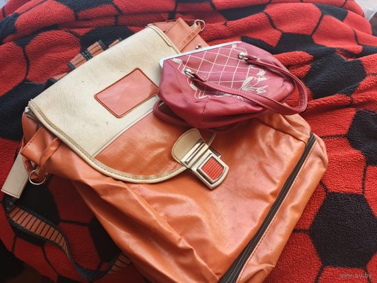 Школьный портфель с сумкой СССР