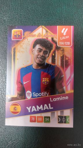 Карточка ЛаЛига 2025-2026, Ламин Ямаль, Барселона