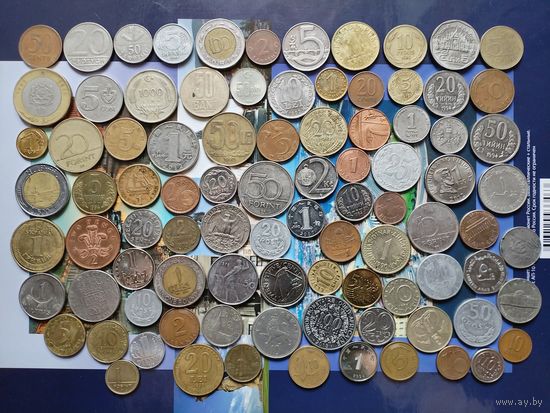 90 монет без повторов.