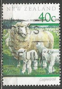 Новая Зеландия. Овцеводство. 1991г. Mi#1150.