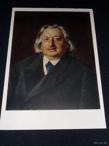 Открытка Маковский К.Е. (1839-1915). Портрет певца О.А. Петрова. 1870 г. Государственная Третьяковская галерея