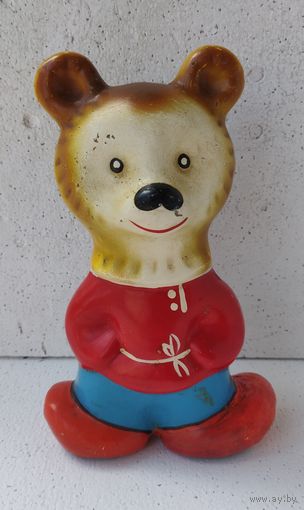 Советская игрушка прессопилки Медведь Мишка СССР