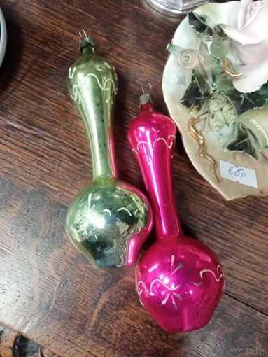 Пара редких кувшинов елочная игрушка новогодняя