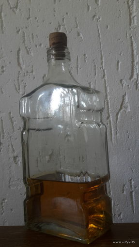 Штоф из-под Беловежской горькой времён СССР. Бутылка. СССР
