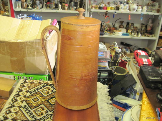 Кувшин, береста, 27 см.