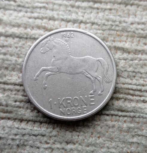 Werty71 Норвегия 1 крона 1962 Лошадь
