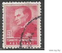 Турция. Кемаль Ататюрк. Первый Президент. 1955г. Mi#1410.