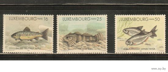Люксембург-1998(Мих.1437-439) , ** , Фауна, Рыбы (полная серия)